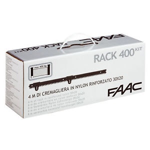 FAAC 4901204 # Комплект зубчатых нейлоновых армированных реек 30х20х1000 мм (4 шт) + аксессуары