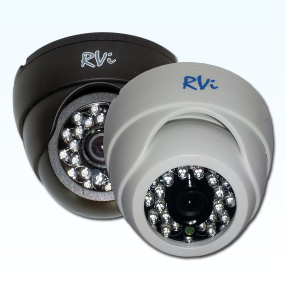 RVi-E125W (3.6) # Цв. купольная камера c ИК-подсветкой