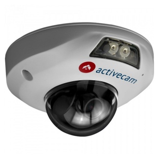 AC-D4141IR1 (3.6) # Миниатюрная купольная вандалозащищенная IP-камера с ИК-подсветкой