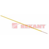 01-6502 Rexant   Провод монтажный (автомобильный) 0.75 мм2 100м желтый (ПГВА)