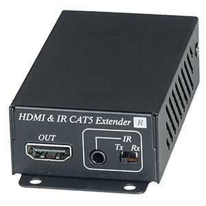 HE02EIR # Приёмник HDMI сигнала и сигнала ИК по одному кабелю витой пары