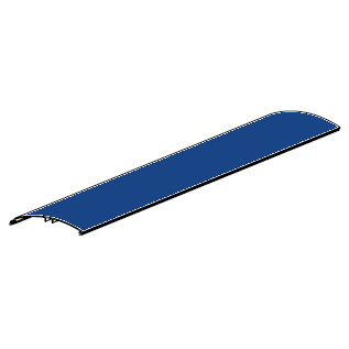 RHKR-000406 # Профиль алюминиевый для защитного короба синий