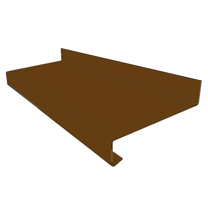 RHW9002 # Отлив оконный 90 мм алюминиевый коричневый