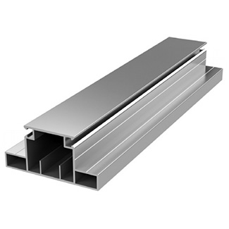 DHSP-00158/M # Профиль алюминиевой рамы промежуточный RAL9006 серебристый