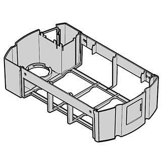 436713 # Нижняя часть корпуса привода вкл. крышку штекера, для SupraMatic (серия 3)