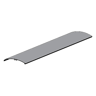 RHKR-000603 # Профиль алюминиевый для защитного короба серый