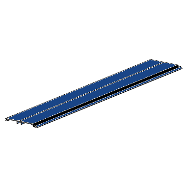 RHKR-000206 # Профиль алюминиевый прямой малый для защитного короба синий