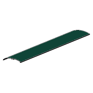RHKR-000505 # Профиль алюминиевый для защитного короба зелёный