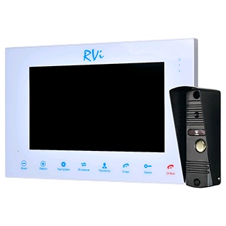 RVi-VD10-11 White + ADS-700 Black # Видеодомофон и вызывная панель