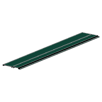 RHKR-000305 # Профиль алюминиевый прямой для защитного короба зелёный