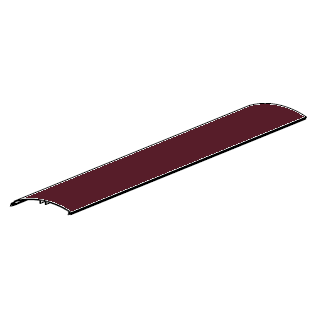 RHKR-000507 # Профиль алюминиевый для защитного короба бордовый
