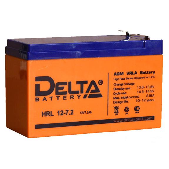 Аккумулятор батарея 12 вольт. Аккумулятор Delta HRL 12-7.2. Аккумуляторная батарея Delta HRL 12-7.2 X (12v / 7.2Ah). Delta HR-12-7,2 HR 12-7.2. Батарея аккумуляторная АКБ 75 А/Ч 12в Delta hrl12-350w.