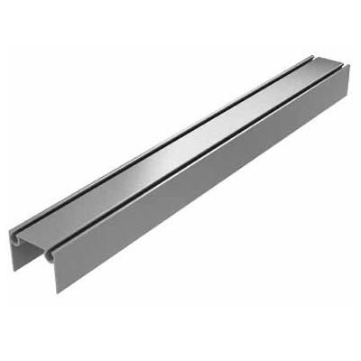 80041/M # Алюминиевый верхний и нижний профиль металлик
