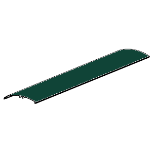 RHKR-000405 # Профиль алюминиевый для защитного короба зелёный