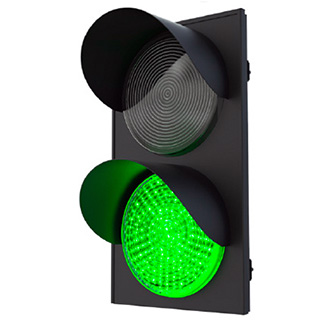 CAME TRFL-200 # Светофор двухсекционный  (зеленый / красный)  стандартный со столбом.