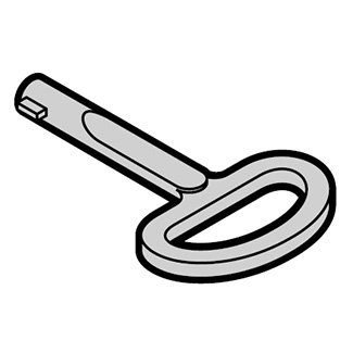 639217 # Запасной ключ с двойной бородкой, для распределительного шкафа RotaMatic Akku